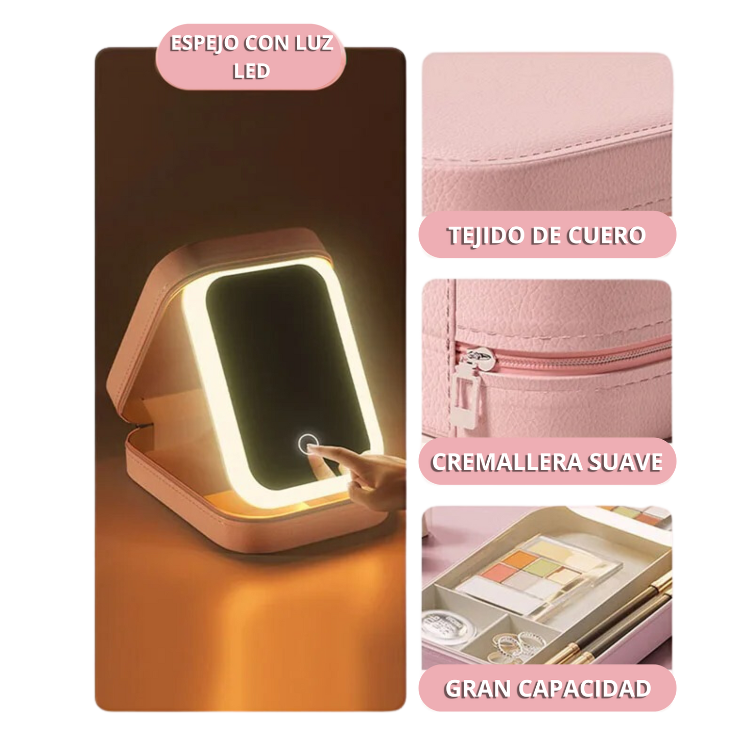 Case De Maquillaje LED